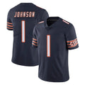 Ncoe C.Bears #1 Jaylon Johnson Player Navy Vapor Untouchable Limited Home Game Stitched Jerseys