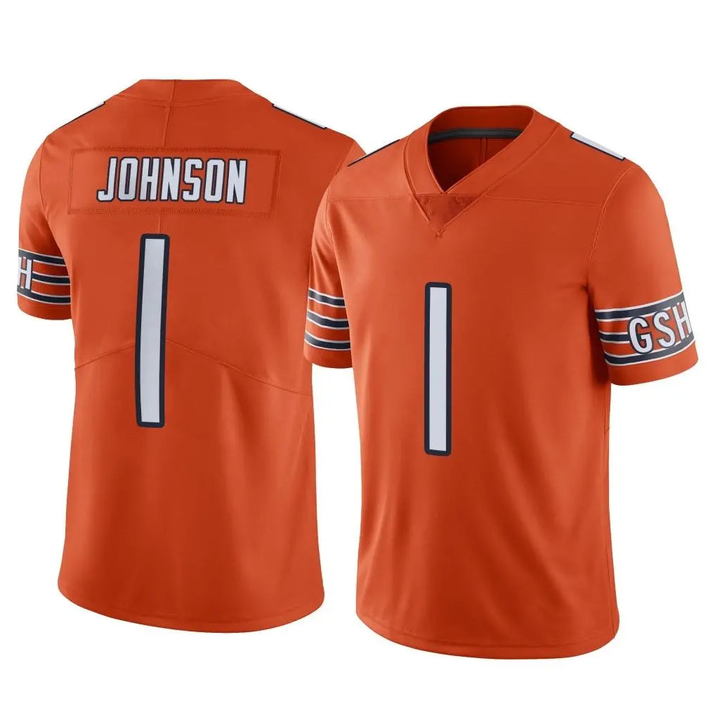 Ncoe C.Bears #1 Jaylon Johnson Player Orange Alternate Vapor Limited Home Game Stitched Jerseys