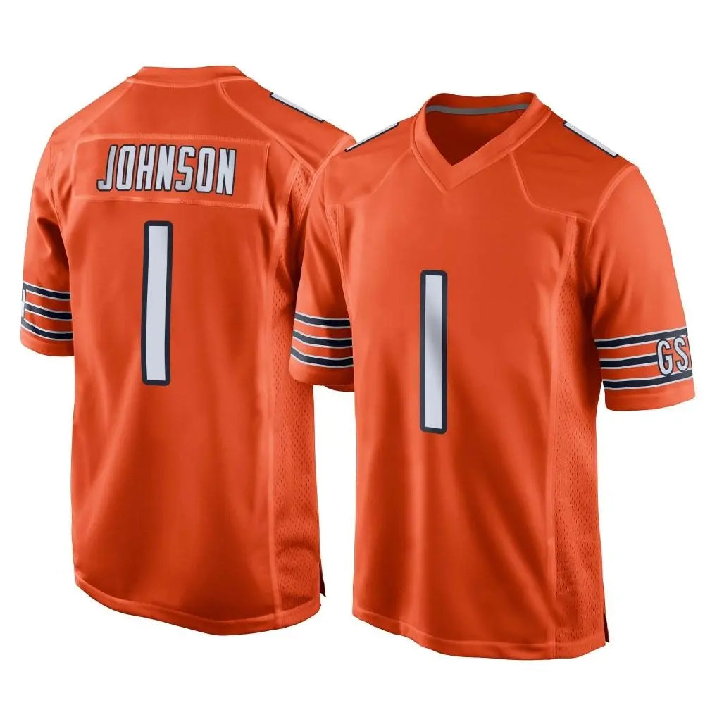 Ncoe C.Bears #1 Jaylon Johnson Player Orange Home Game Stitched Jerseys