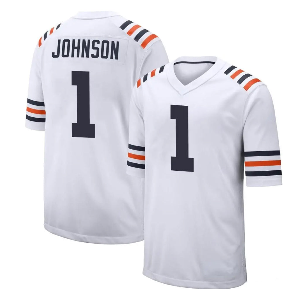 Ncoe C.Bears #1 Jaylon Johnson Player White Classic Home Game Stitched Jerseys