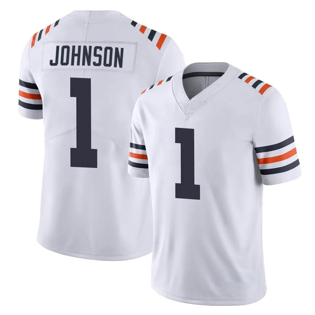 Ncoe C.Bears #1 Jaylon Johnson Player White Classic Vapor Limited Home Game Stitched Jerseys