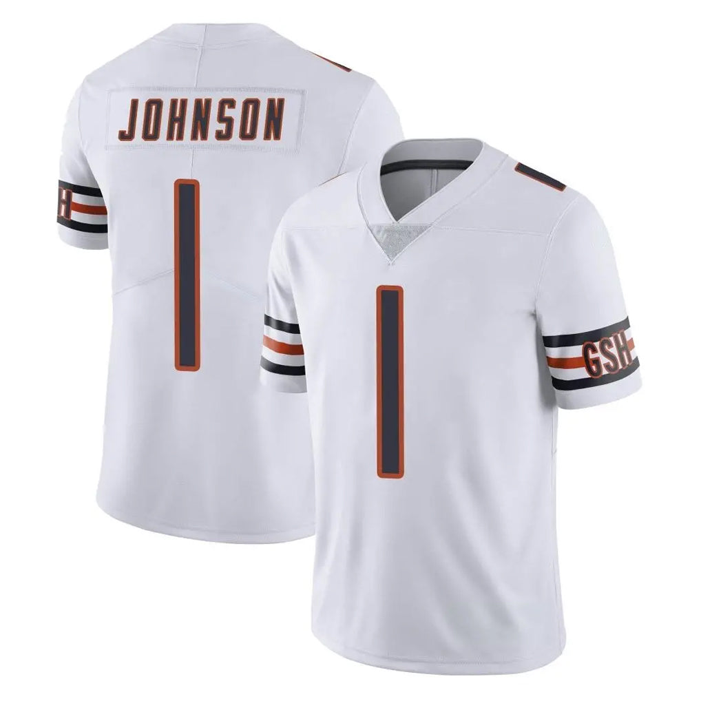 Ncoe C.Bears #1 Jaylon Johnson Player White Vapor Untouchable Limited Home Game Stitched Jerseys