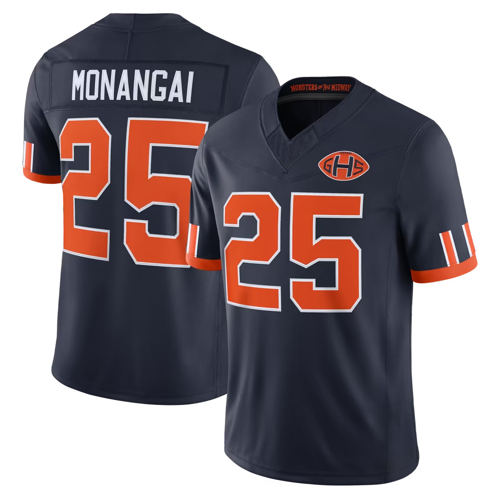 Ncoe C.Bears #25 Kyle Monangai Player Navy Limited 2026 Rivalries Collection Home Game Stitched Jerseys