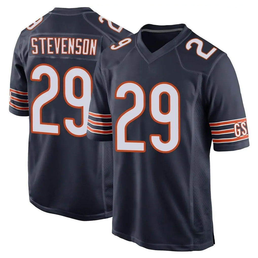 Ncoe C.Bears #29 Tyrique Stevenson Player Navy Home Game Stitched Jerseys
