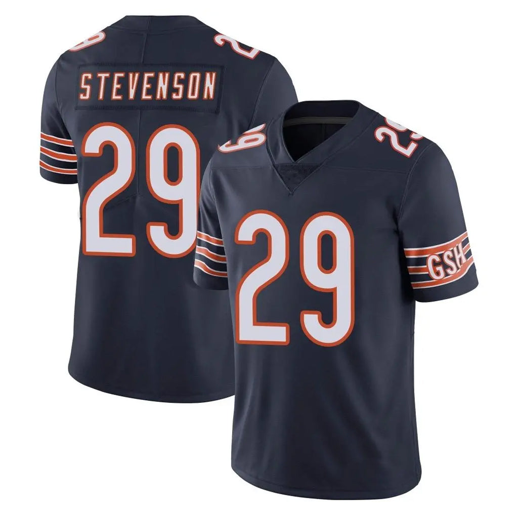 Ncoe C.Bears #29 Tyrique Stevenson Player Navy Vapor Untouchable Limited Home Game Stitched Jerseys