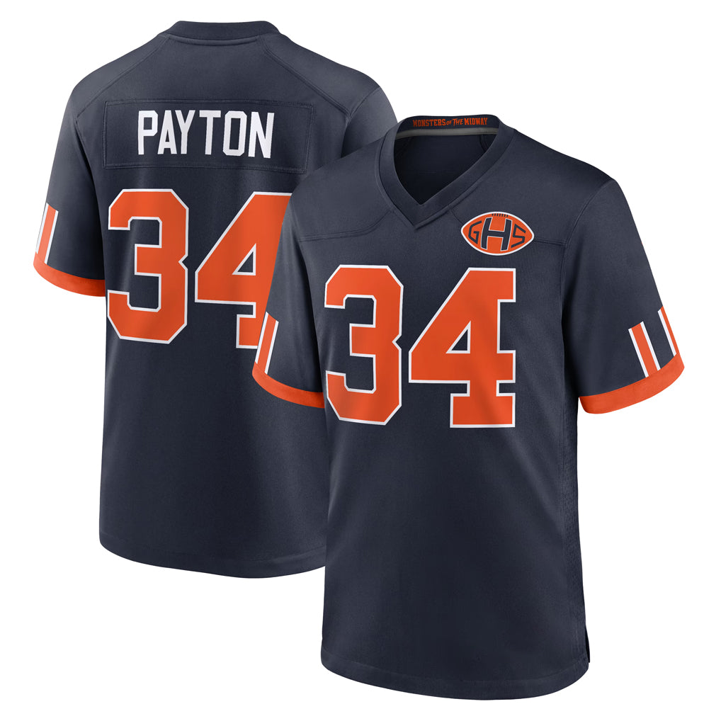 Ncoe C.Bears #34 Walter Payton Player Navy 2026 Rivalries Collection Home Game Stitched Jerseys