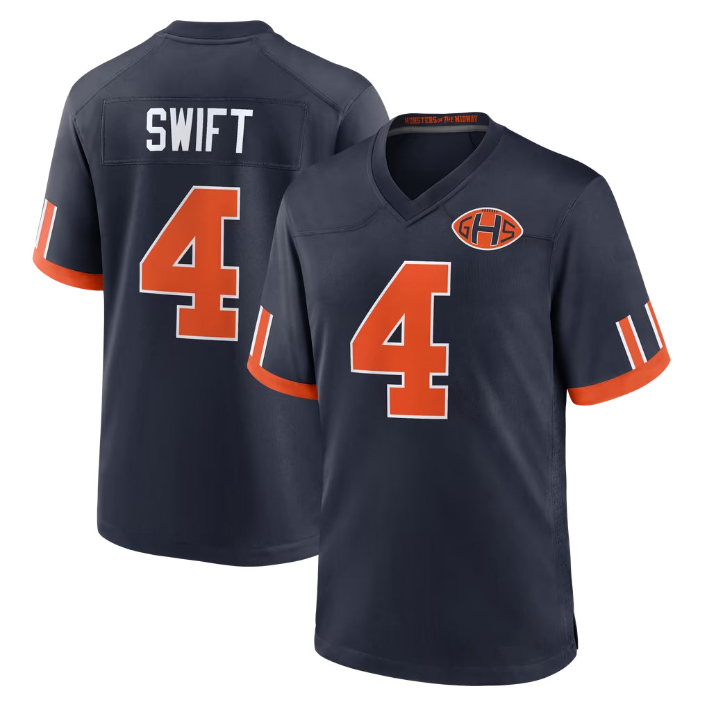 Ncoe C.Bears #4 D'Andre Swift Player Navy 2026 Rivalries Collection Home Game Stitched Jerseys