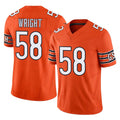 Ncoe C.Bears #58 Darnell Wright Player Orange Vapor F.U.S.E. Limited Home Game Stitched Jerseys