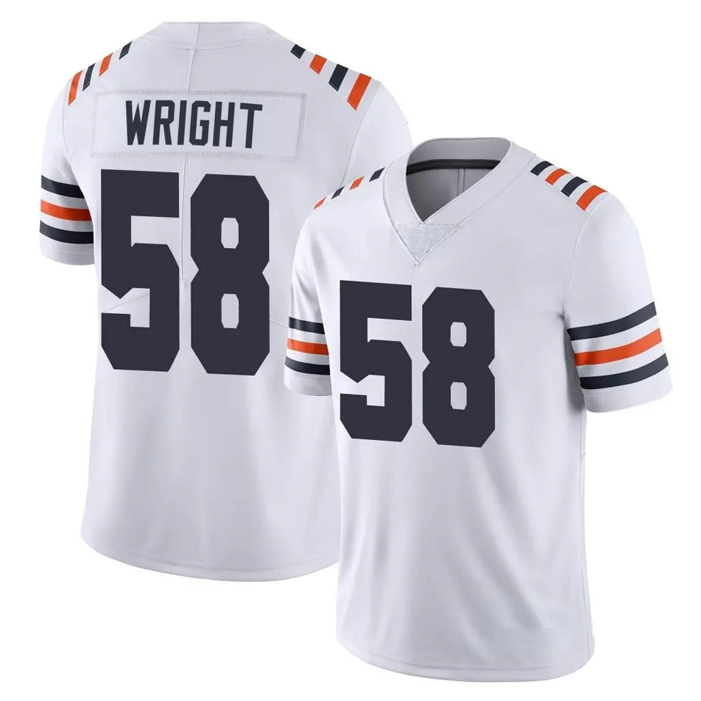 Ncoe C.Bears #58 Darnell Wright Player White Classic Vapor Limited Home Game Stitched Jerseys