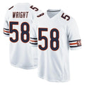 Ncoe C.Bears #58 Darnell Wright Player White Home Game Stitched Jerseys