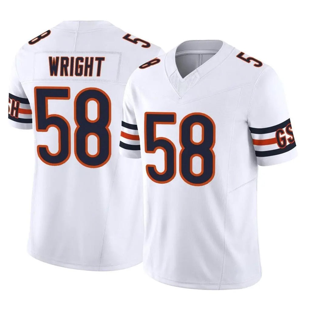 Ncoe C.Bears #58 Darnell Wright Player White Vapor F.U.S.E. Limited Home Game Stitched Jerseys