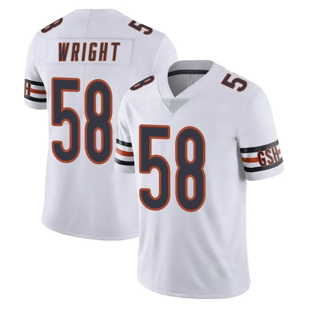 Ncoe C.Bears #58 Darnell Wright Player White Vapor Untouchable Limited Home Game Stitched Jerseys