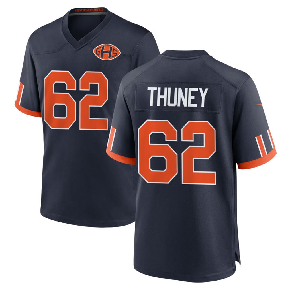 Ncoe C.Bears #62 Joe Thuney Player Navy 2026 Rivalries Collection Home Game Stitched Jerseys