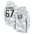 Ncoe C.Bears #67 Garrett Bradbury Player Arctic Camo Salute to Service Pullover Hoodies Limited Stitched Jerseys