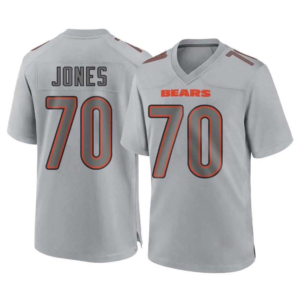 Ncoe C.Bears #70 Braxton Jones Player Gray Atmosphere Fashion Game Stitched Jerseys