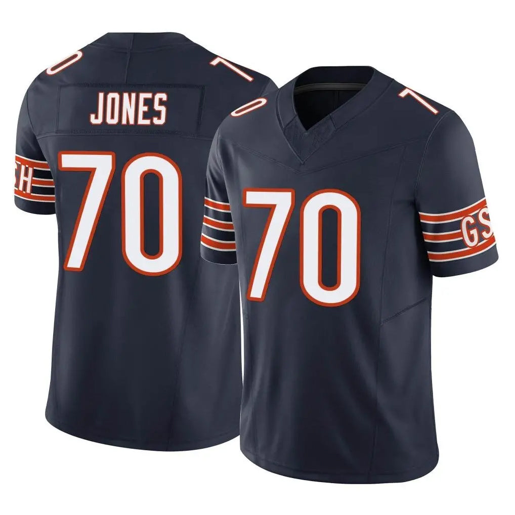 Ncoe C.Bears #70 Braxton Jones Player Navy Vapor F.U.S.E. Limited Home Game Stitched Jerseys