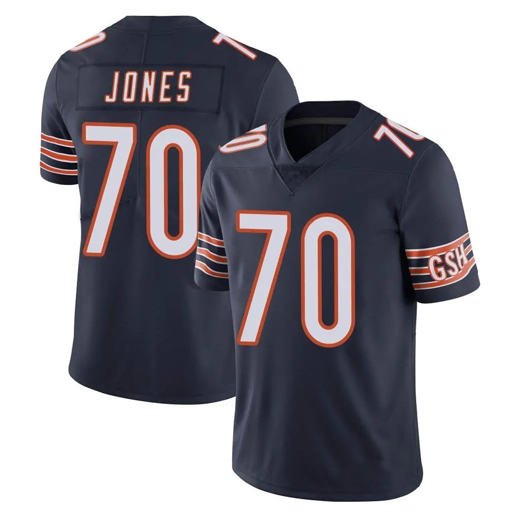 Ncoe C.Bears #70 Braxton Jones Player Navy Vapor Untouchable Limited Home Game Stitched Jerseys