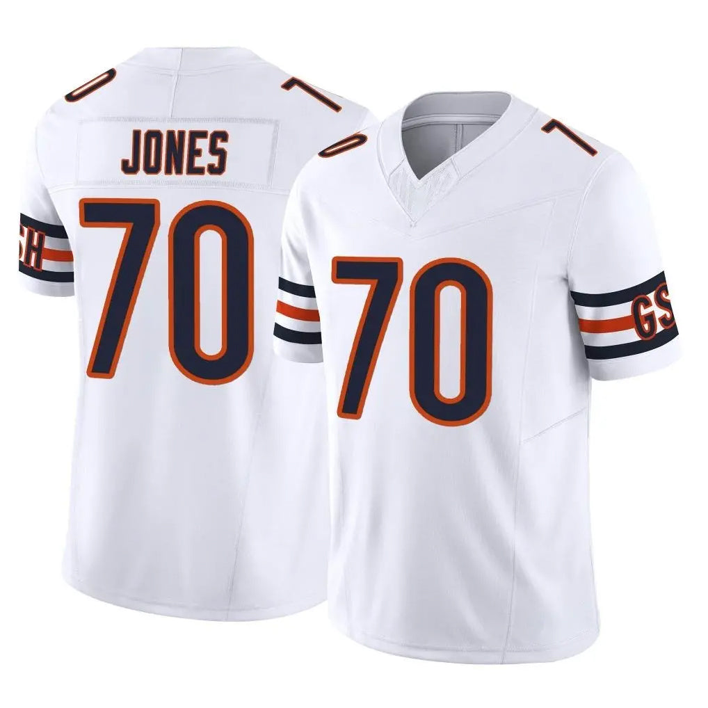 Ncoe C.Bears #70 Braxton Jones Player White Vapor F.U.S.E. Limited Home Game Stitched Jerseys