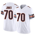 Ncoe C.Bears #70 Braxton Jones Player White Vapor F.U.S.E. Limited Home Game Stitched Jerseys