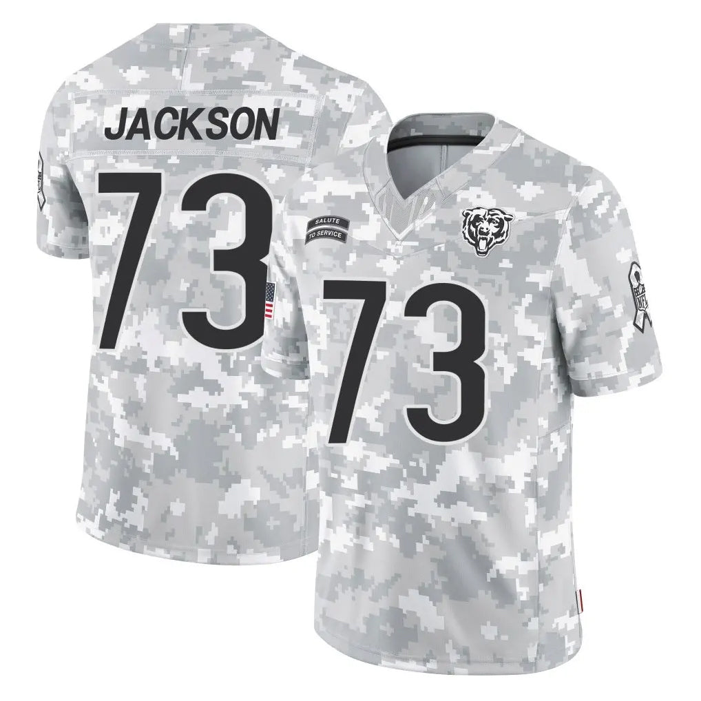 Ncoe C.Bears #73 Jonah Jackson Player Arctic Camo Salute to Service Limited Stitched Jerseys