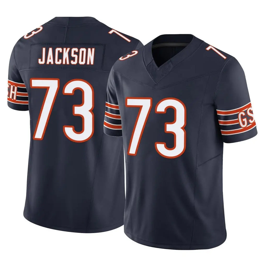 Ncoe C.Bears #73 Jonah Jackson Player Navy Vapor F.U.S.E. Limited Home Game Stitched Jerseys