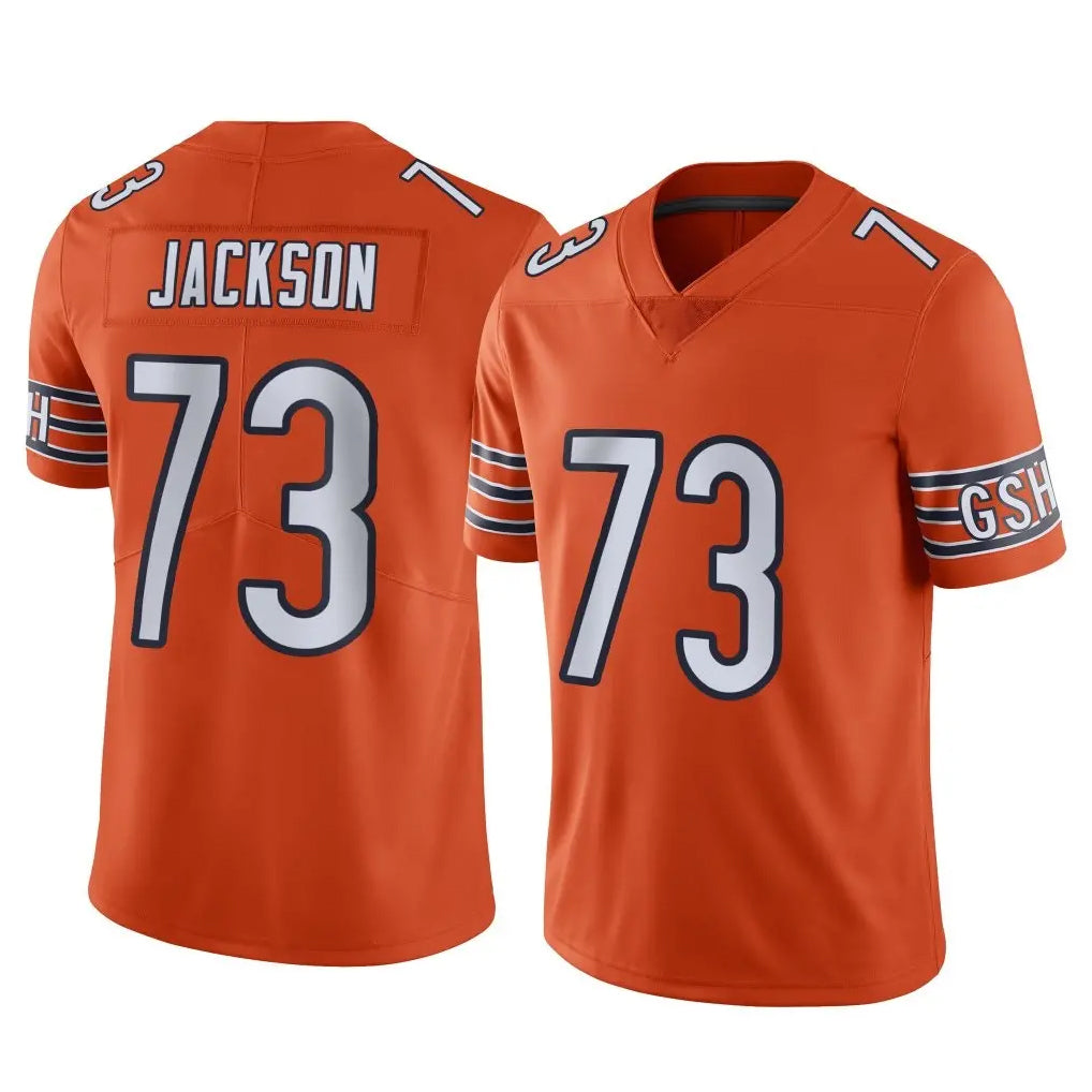 Ncoe C.Bears #73 Jonah Jackson Player Orange Home Game Stitched Jerseys