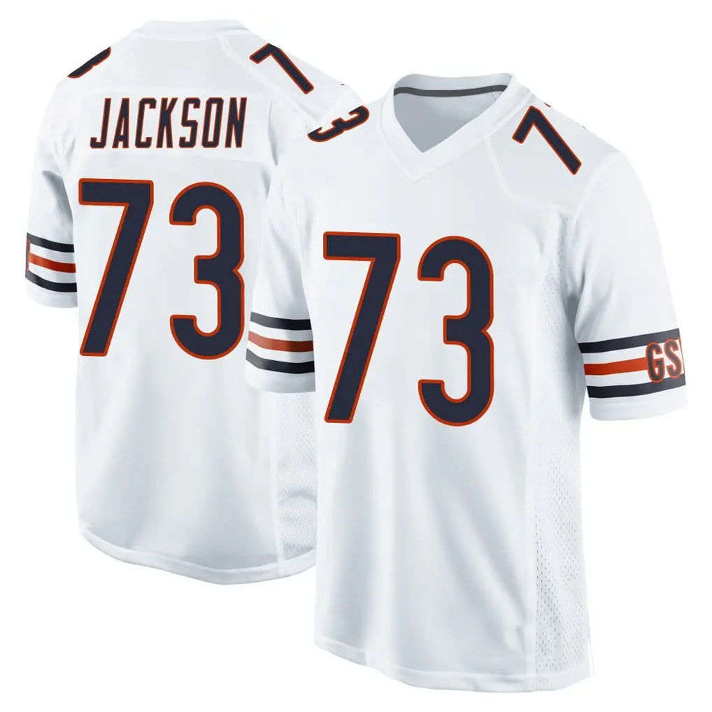 Ncoe C.Bears #73 Jonah Jackson Player White Home Game Stitched Jerseys