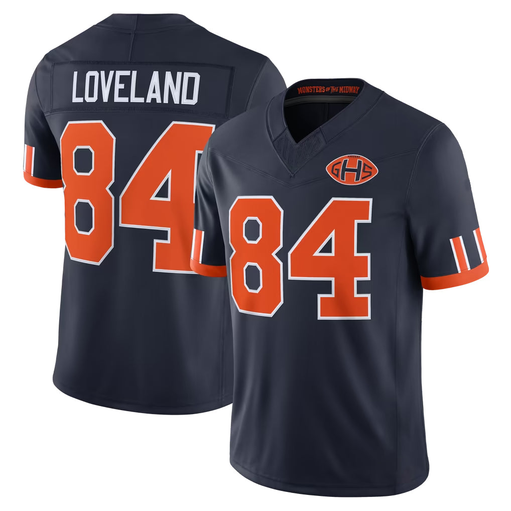 Ncoe C.Bears #84 Colston Loveland Player Navy Limited 2026 Rivalries Collection Home Game Stitched Jerseys