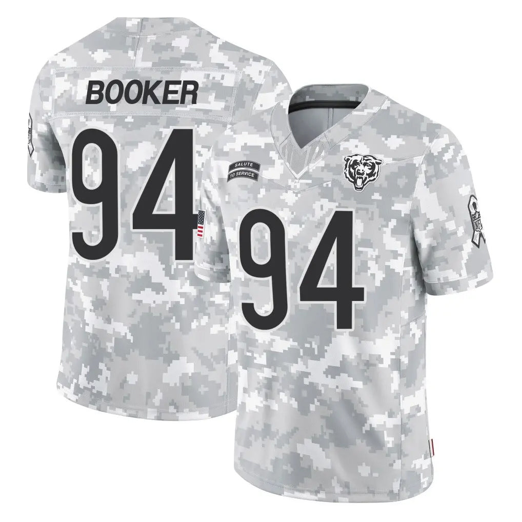 Ncoe C.Bears #94 Austin Booker Player Arctic Camo Salute to Service Limited Stitched Jerseys