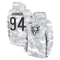 Ncoe C.Bears #94 Austin Booker Player Arctic Camo Salute to Service Pullover Hoodies Limited Stitched Jerseys