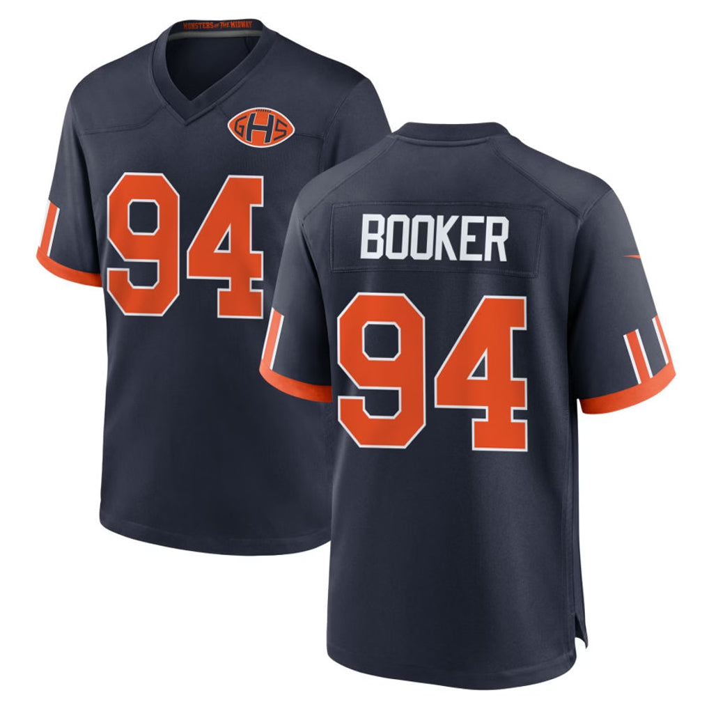 Ncoe C.Bears #94 Austin Booker Player Navy 2026 Rivalries Collection Home Game Stitched Jerseys