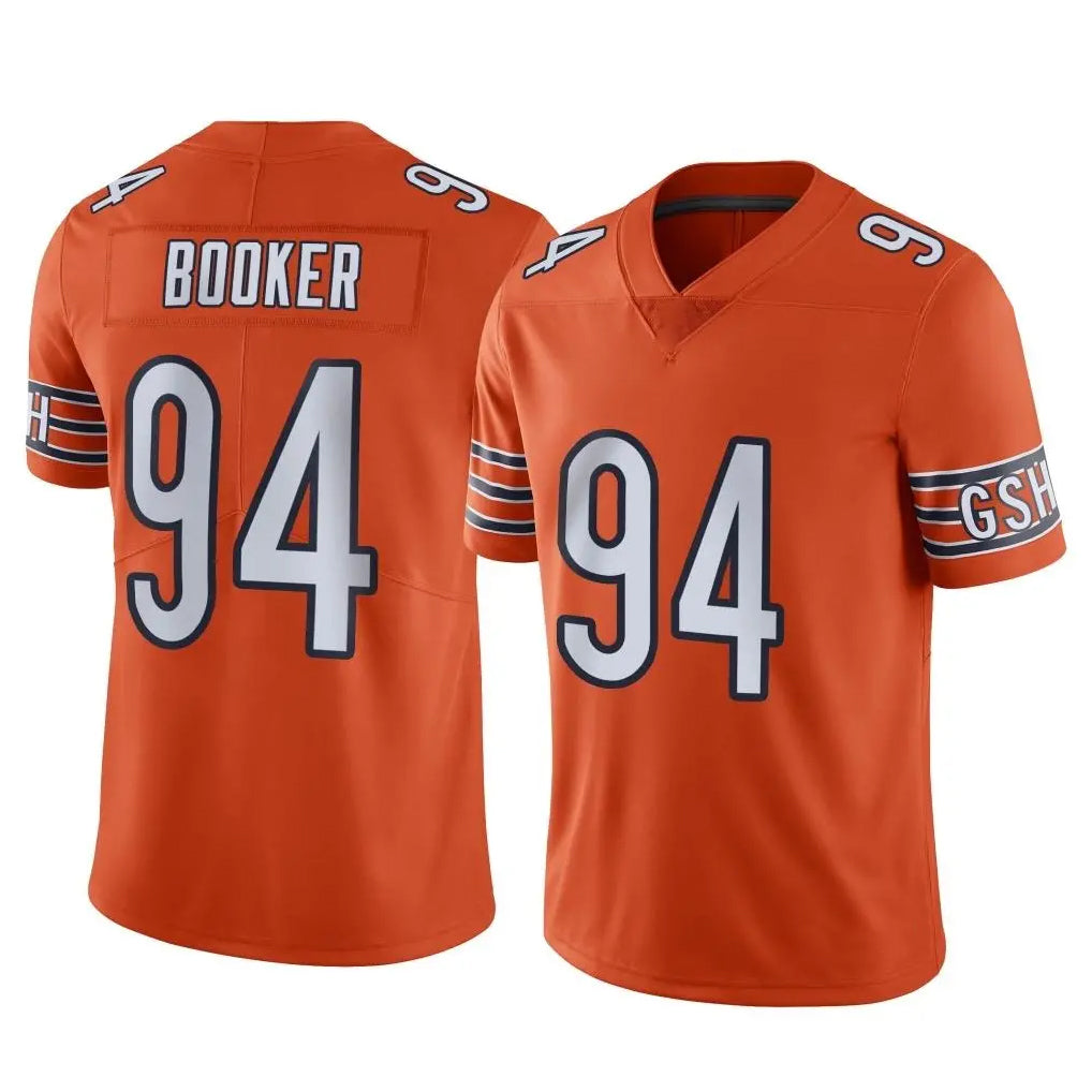 Ncoe C.Bears #94 Austin Booker Player Orange Alternate Vapor Limited Home Game Stitched Jerseys