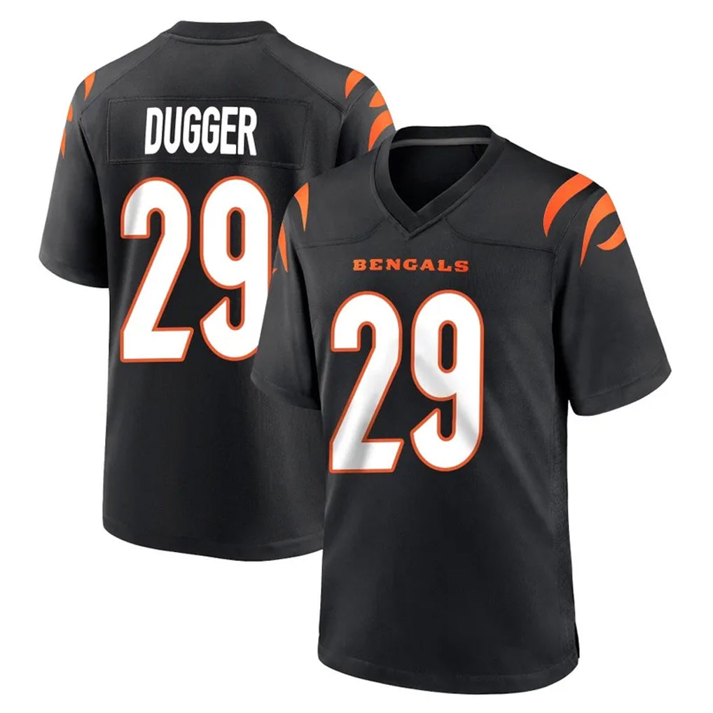Ncoe C.Bengals #29 Kyle Dugger Player Black Home Game Stitched Jerseys