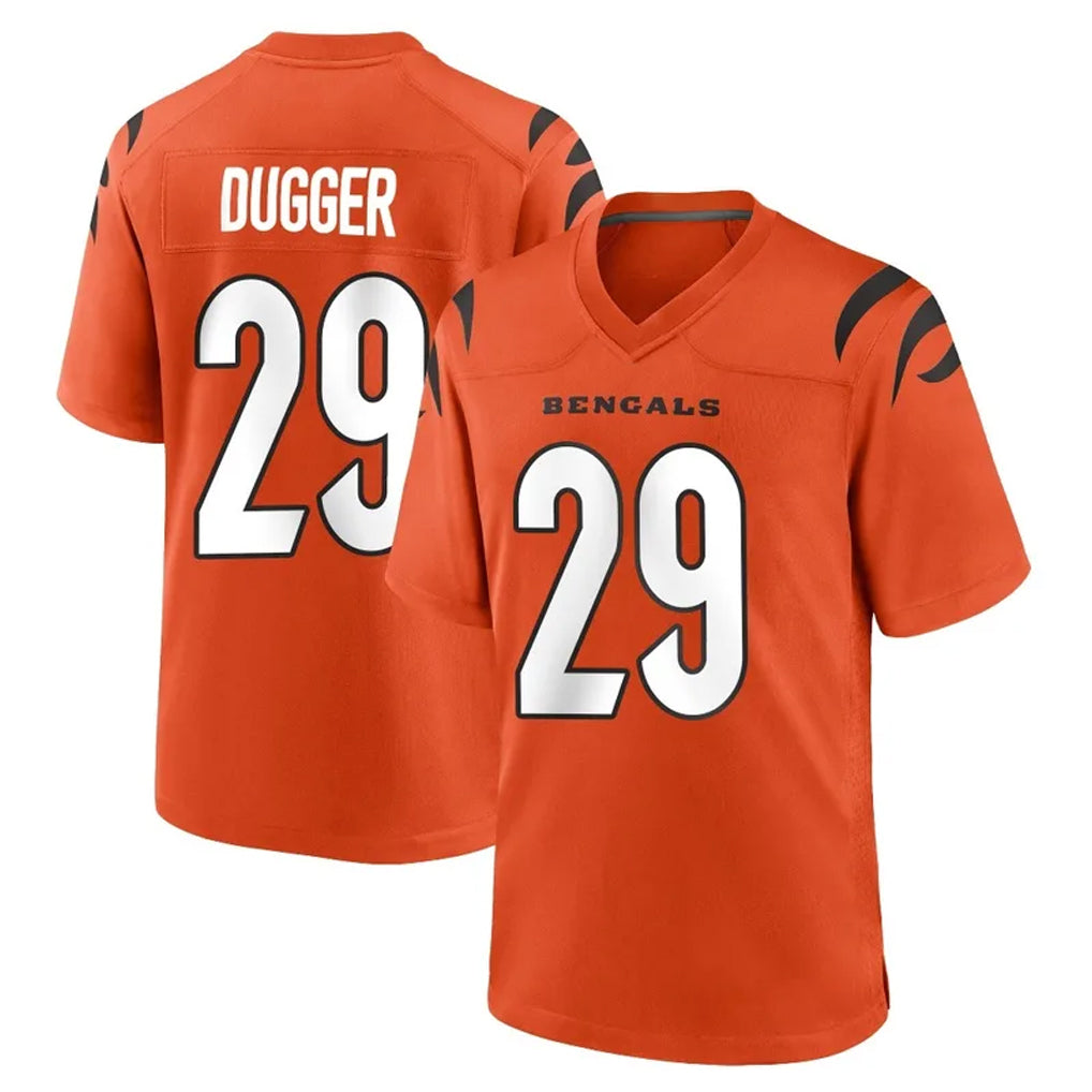 Ncoe C.Bengals #29 Kyle Dugger Player Orange Home Game Stitched Jerseys