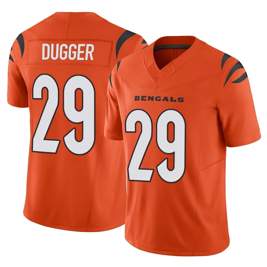 Ncoe C.Bengals #29 Kyle Dugger Player Orange Vapor F.U.S.E. Limited Home Game Stitched Jerseys