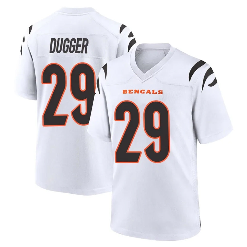 Ncoe C.Bengals #29 Kyle Dugger Player White Home Game Stitched Jerseys
