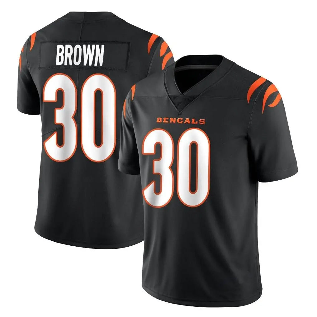 Ncoe C.Bengals #30 Chase Brown Player Black Vapor Untouchable Limited Home Game Stitched Jerseys