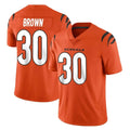 Ncoe C.Bengals #30 Chase Brown Player Orange Vapor Untouchable Limited Home Game Stitched Jerseys
