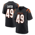 Ncoe C.Bengals #49 Barrett Carter Player Black Home Game Stitched Jerseys
