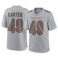 Ncoe C.Bengals #49 Barrett Carter Player Gray Atmosphere Fashion Game Stitched Jerseys