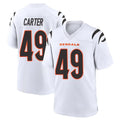 Ncoe C.Bengals #49 Barrett Carter Player White Home Game Stitched Jerseys
