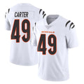 Ncoe C.Bengals #49 Barrett Carter Player White Vapor Untouchable Limited Home Game Stitched Jerseys