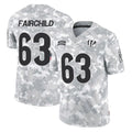 Ncoe C.Bengals #63 Dylan Fairchild Player Arctic Camo Salute to Service Limited Stitched Jerseys