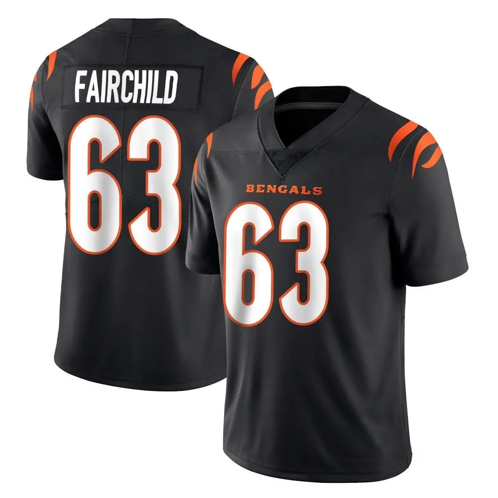 Ncoe C.Bengals #63 Dylan Fairchild Player Black Vapor Untouchable Limited Home Game Stitched Jerseys