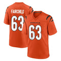 Ncoe C.Bengals #63 Dylan Fairchild Player Orange Home Game Stitched Jerseys