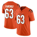 Ncoe C.Bengals #63 Dylan Fairchild Player Orange Vapor Untouchable Limited Home Game Stitched Jerseys