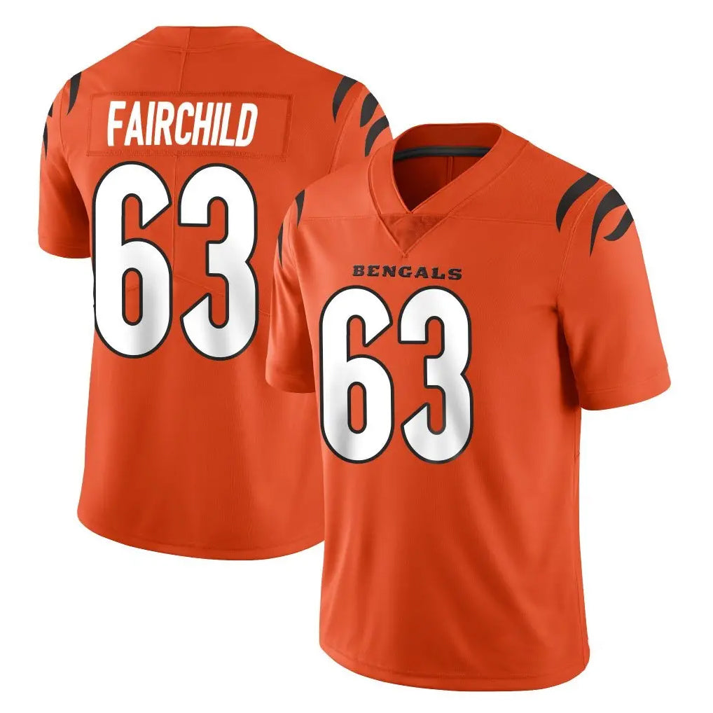 Ncoe C.Bengals #63 Dylan Fairchild Player Orange Vapor Untouchable Limited Home Game Stitched Jerseys