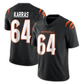 Ncoe C.Bengals #64 Ted Karras Player Black Vapor Untouchable Limited Home Game Stitched Jerseys