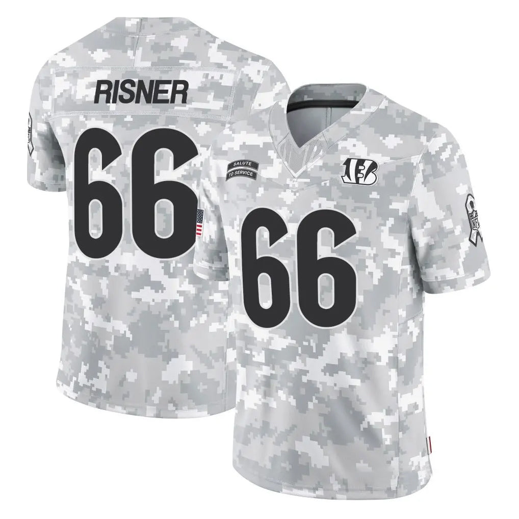 Ncoe C.Bengals #66 Dalton Risner Player Arctic Camo Salute to Service Limited Stitched Jerseys