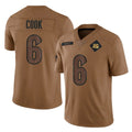 Ncoe C.Bengals #6 Brian Cook Player Brown Salute to Service Limited Stitched Jerseys